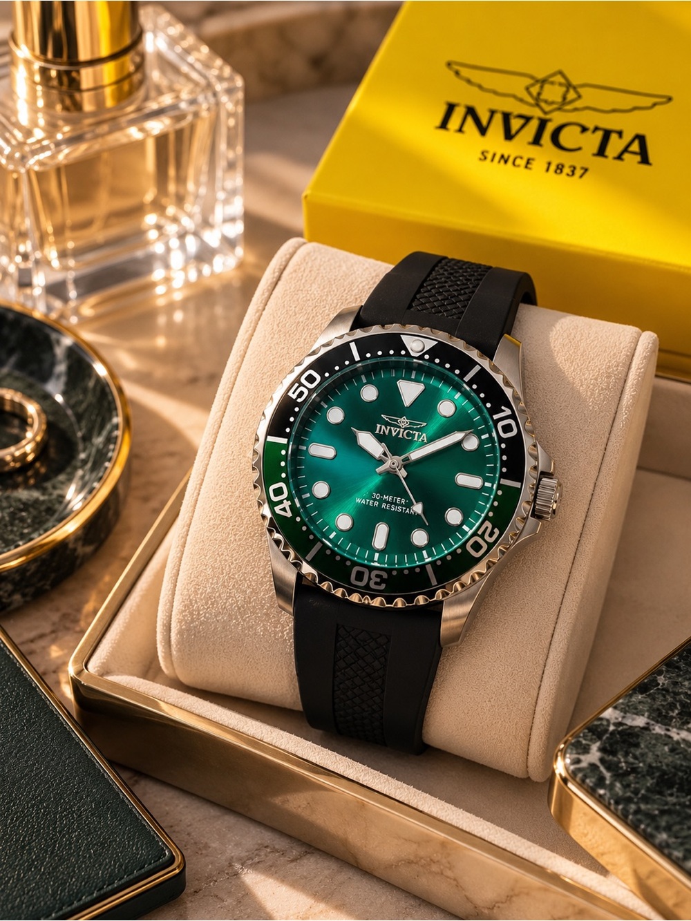 Invicta Pro Diver 47223 Men’s Watch – Green Dial, 48mm, Boxed NWT